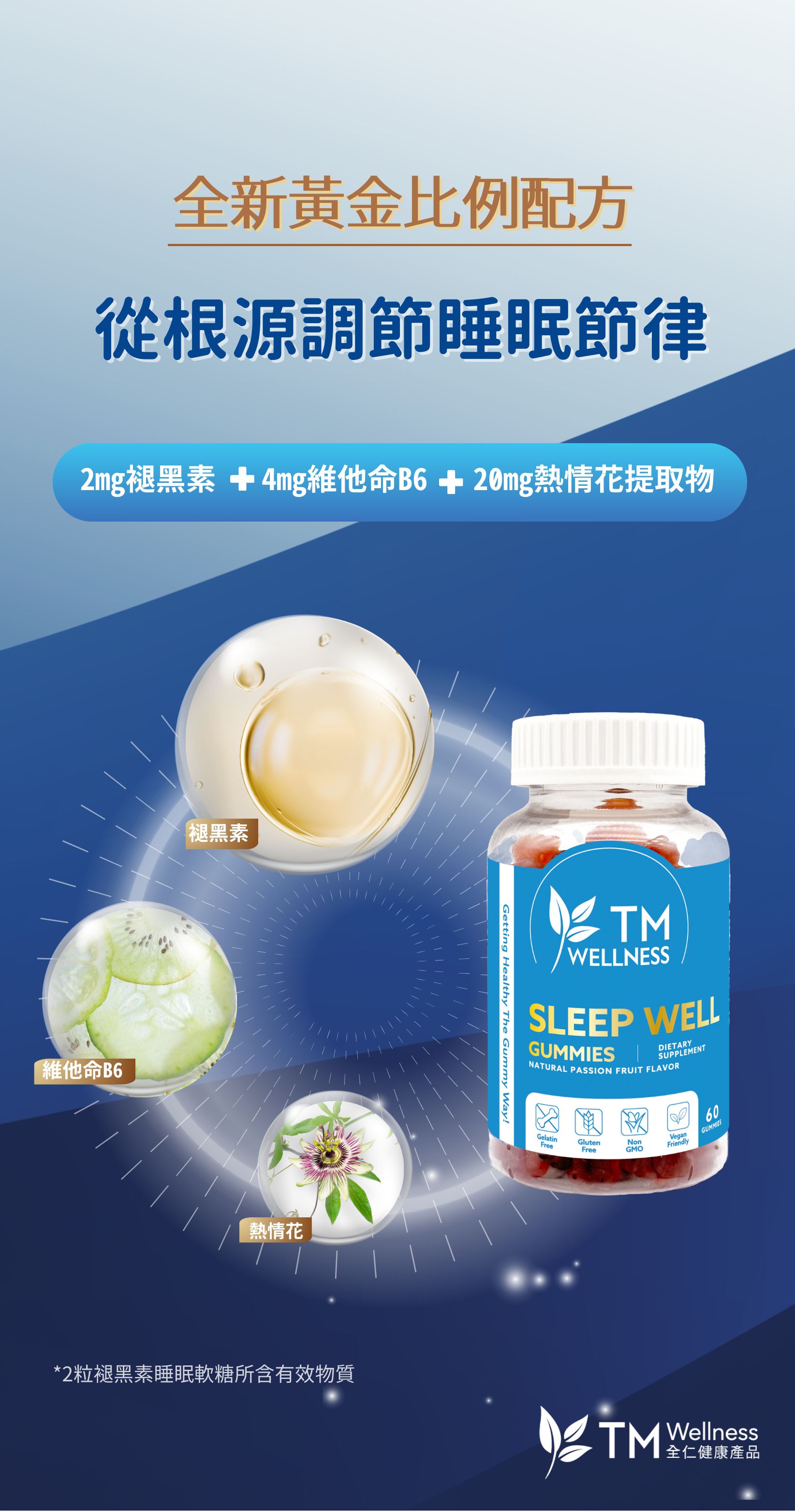 TM Wellness 全仁健康產品_褪黑素睡眠軟糖